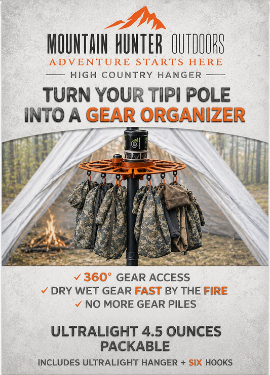 High Country Hanger System- Turn Your Tipi Center Pole into Gear Hanging System