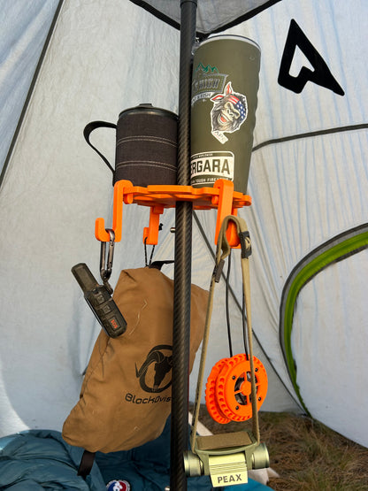 High Country Hanger System- Turn Your Tipi Center Pole into Gear Hanging System