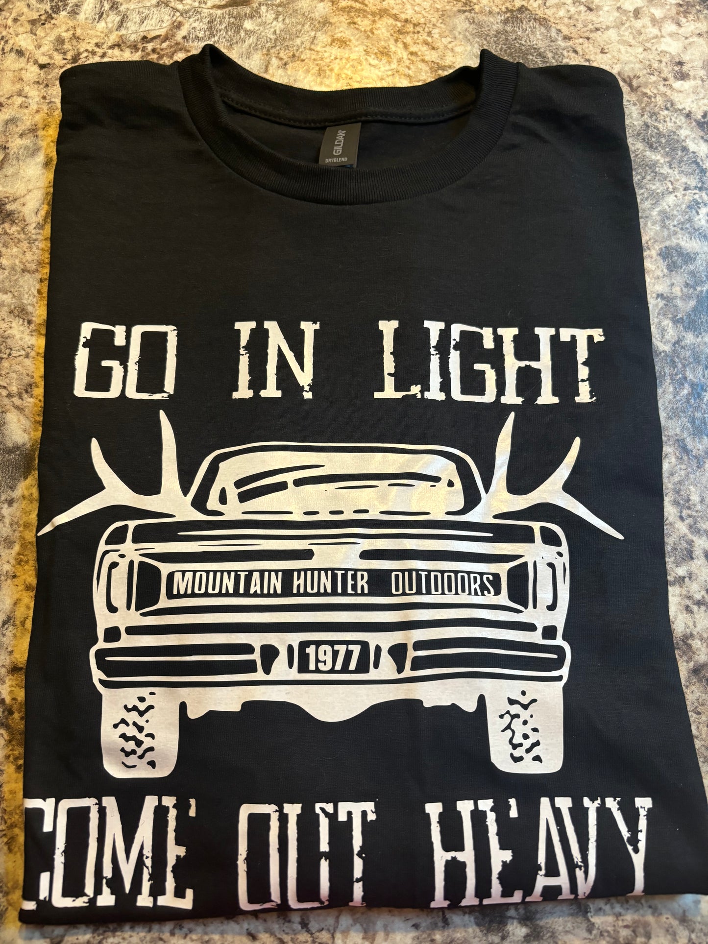 Go In Light Come Out HEAVY Truck shirt - Black