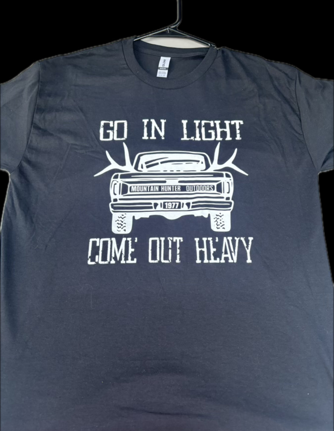 Go In Light Come Out HEAVY Truck shirt - Black