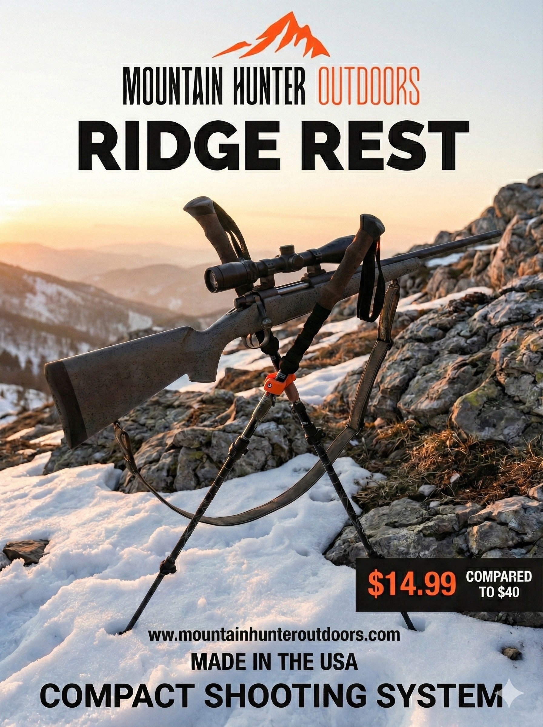 The Ridge Rest- Ultralight Trekking Pole Adapter System – Mountain ...